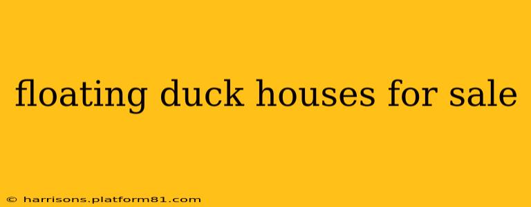 floating duck houses for sale