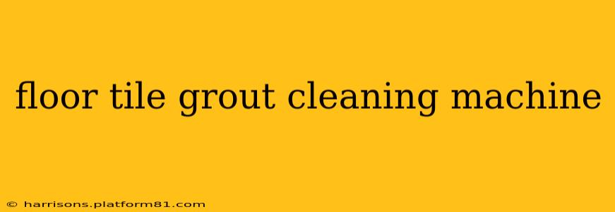 floor tile grout cleaning machine
