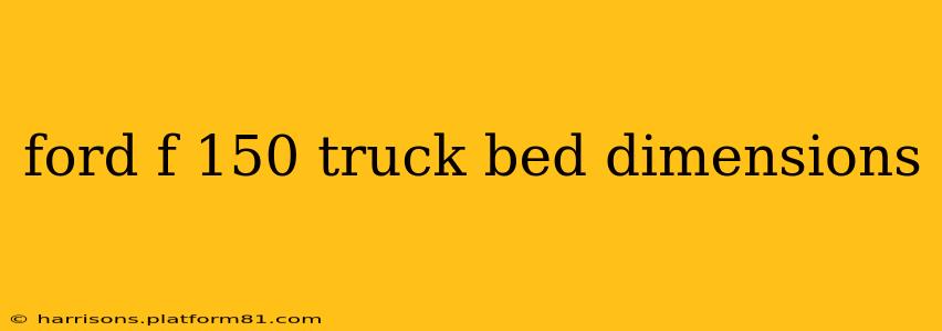 ford f 150 truck bed dimensions