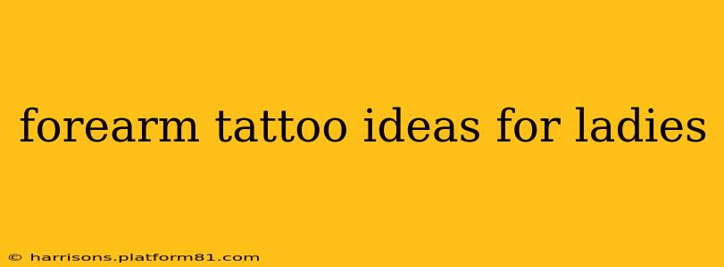 forearm tattoo ideas for ladies