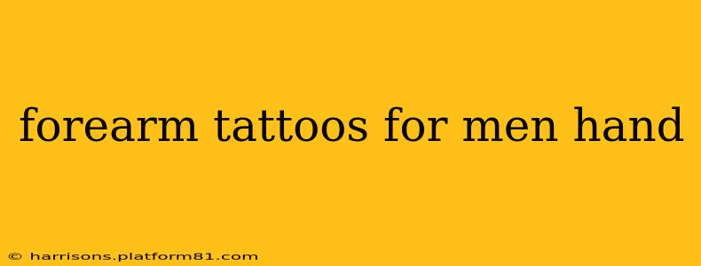 forearm tattoos for men hand