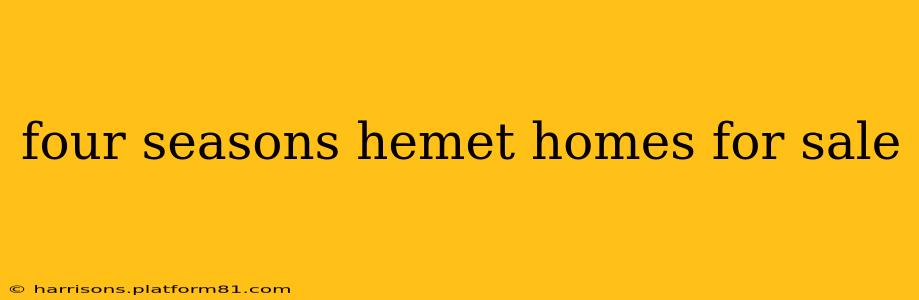 four seasons hemet homes for sale
