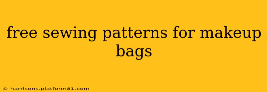free sewing patterns for makeup bags