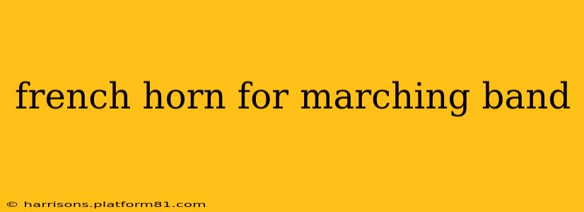 french horn for marching band
