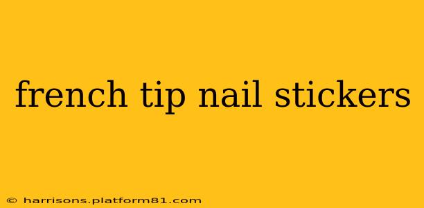 french tip nail stickers