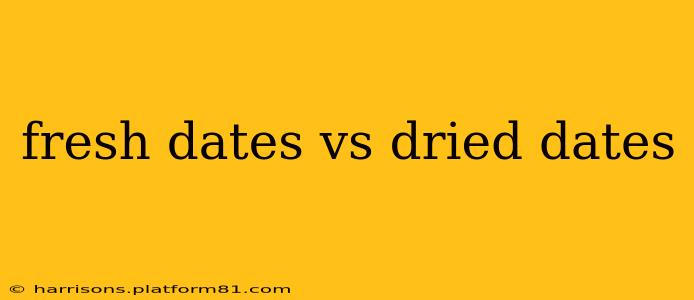 fresh dates vs dried dates