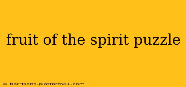 fruit of the spirit puzzle