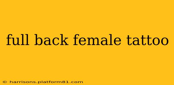 full back female tattoo
