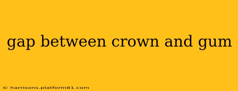 gap between crown and gum