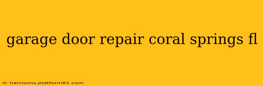 garage door repair coral springs fl