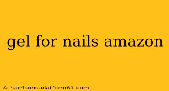 gel for nails amazon