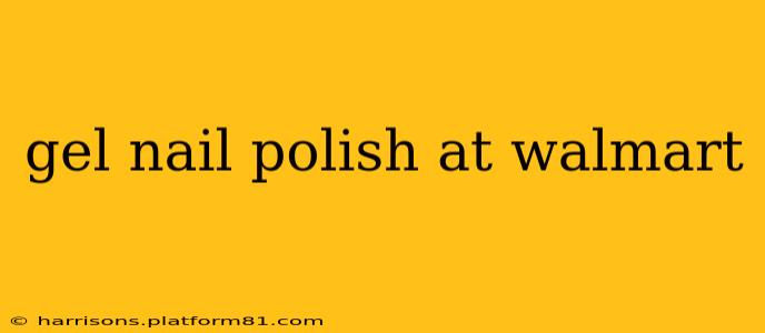 gel nail polish at walmart