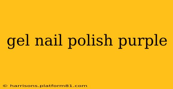 gel nail polish purple
