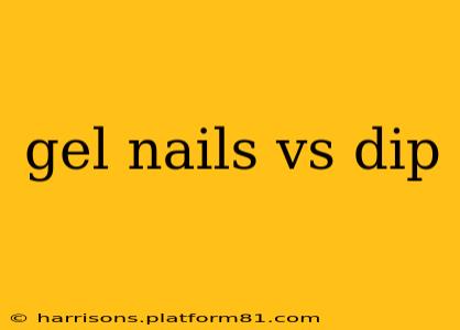 gel nails vs dip