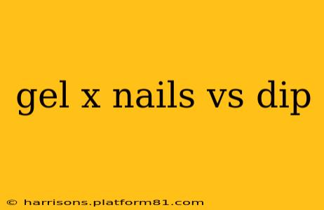 gel x nails vs dip