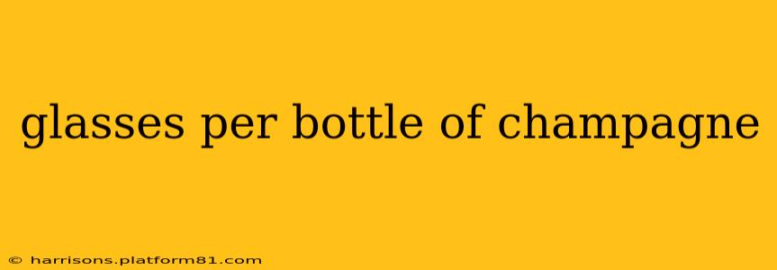 glasses per bottle of champagne