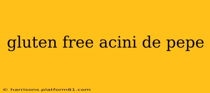 gluten free acini de pepe