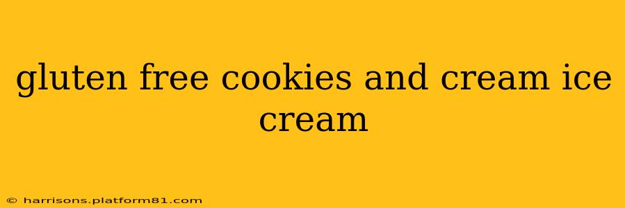 gluten free cookies and cream ice cream