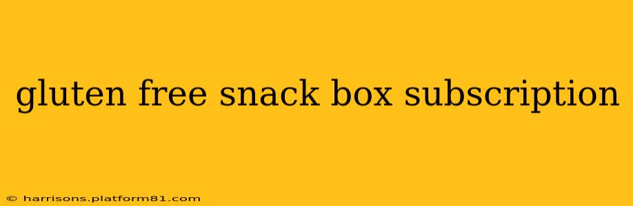 gluten free snack box subscription
