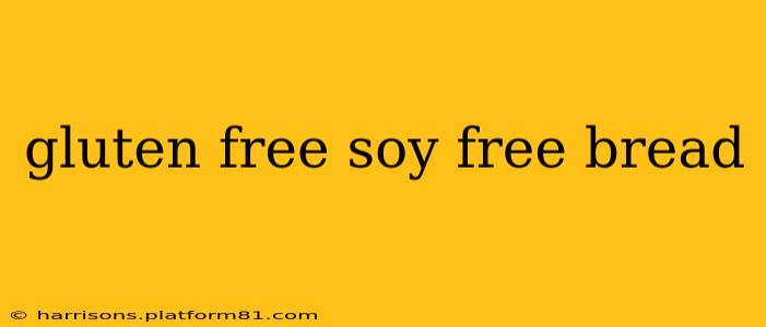 gluten free soy free bread