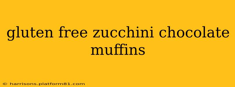 gluten free zucchini chocolate muffins