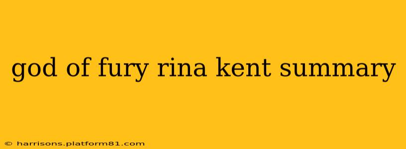 god of fury rina kent summary