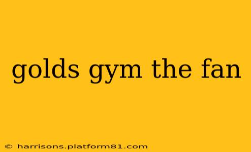 golds gym the fan