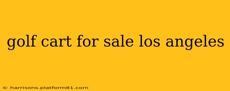 golf cart for sale los angeles