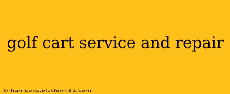 golf cart service and repair