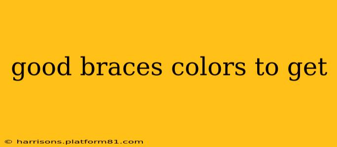 good braces colors to get
