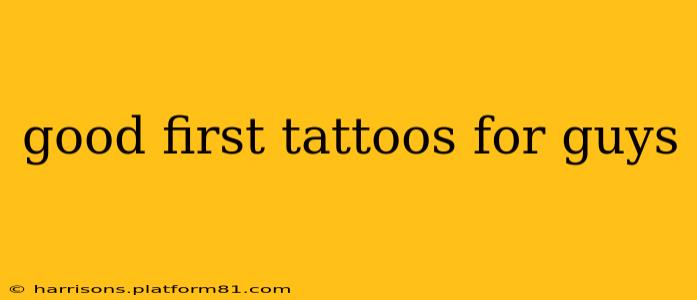 good first tattoos for guys