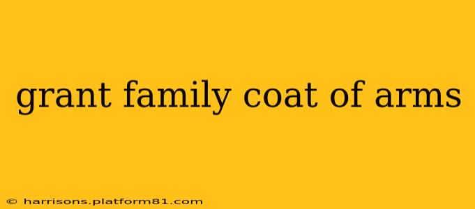 grant family coat of arms