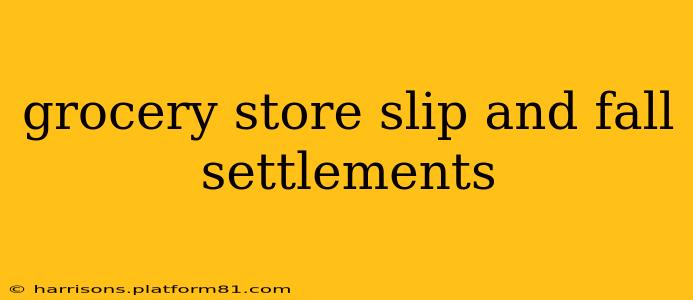 grocery store slip and fall settlements