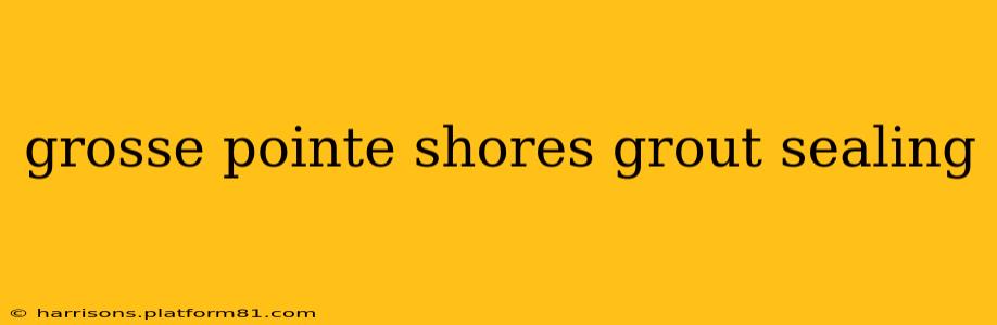 grosse pointe shores grout sealing
