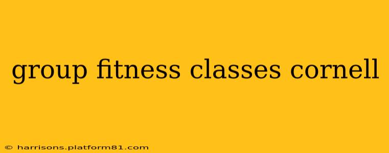 group fitness classes cornell