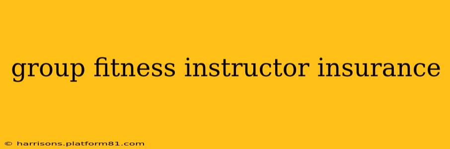 group fitness instructor insurance
