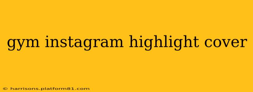 gym instagram highlight cover