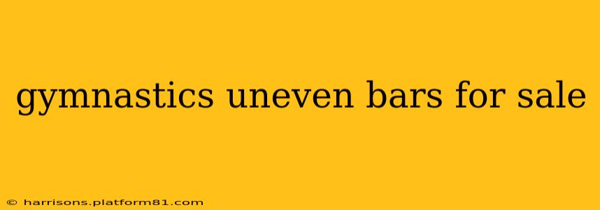 gymnastics uneven bars for sale