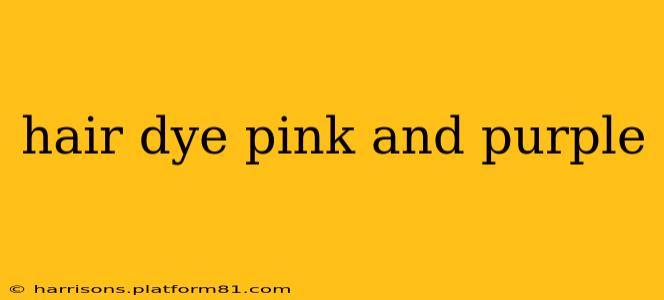 hair dye pink and purple