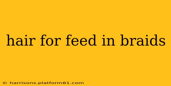 hair for feed in braids