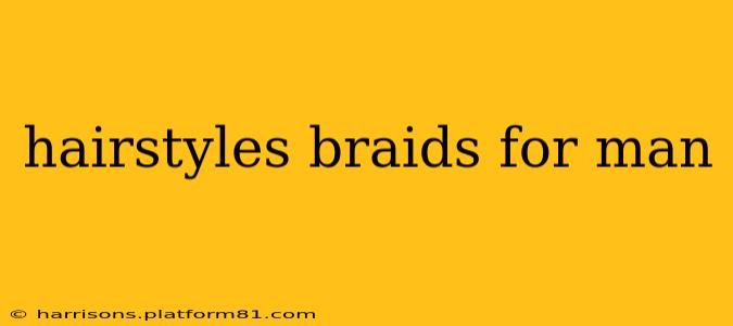 hairstyles braids for man