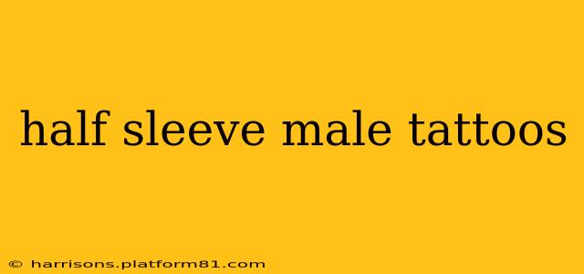 half sleeve male tattoos