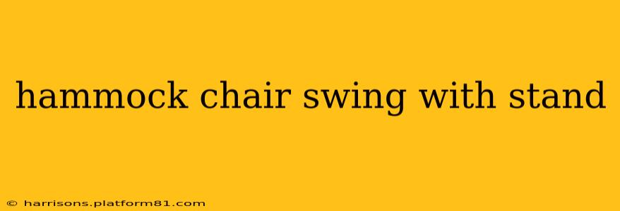 hammock chair swing with stand