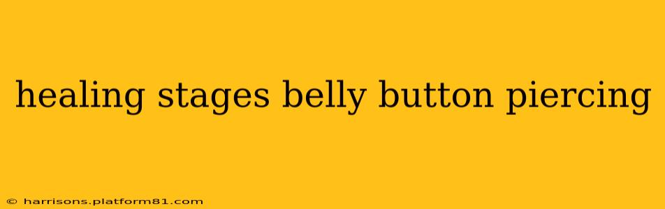healing stages belly button piercing