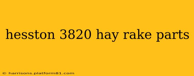 hesston 3820 hay rake parts