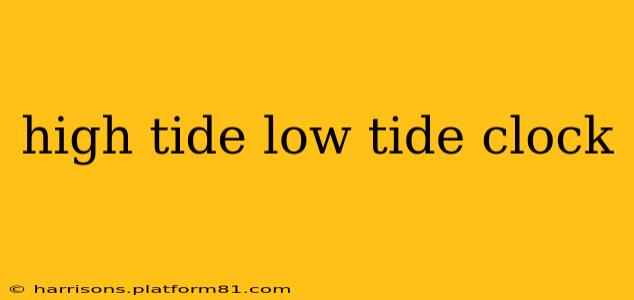 high tide low tide clock