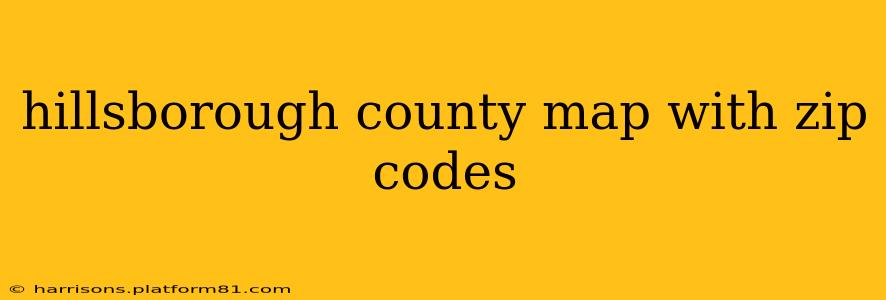 hillsborough county map with zip codes