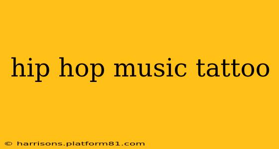 hip hop music tattoo