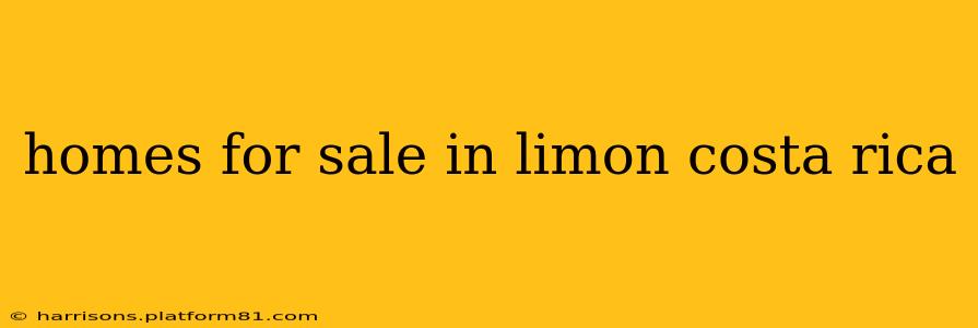 homes for sale in limon costa rica