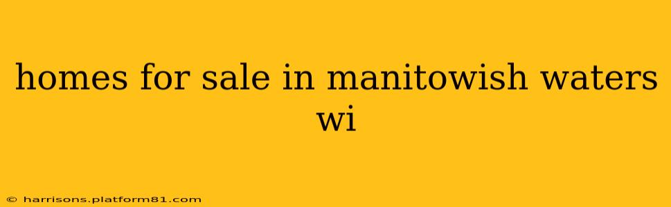 homes for sale in manitowish waters wi